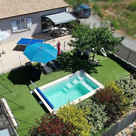 En Ardeche, Gite L'Odyssee Climatise Avec Sa Piscine Privee Et Chauffee Joyeuse Extérieur photo