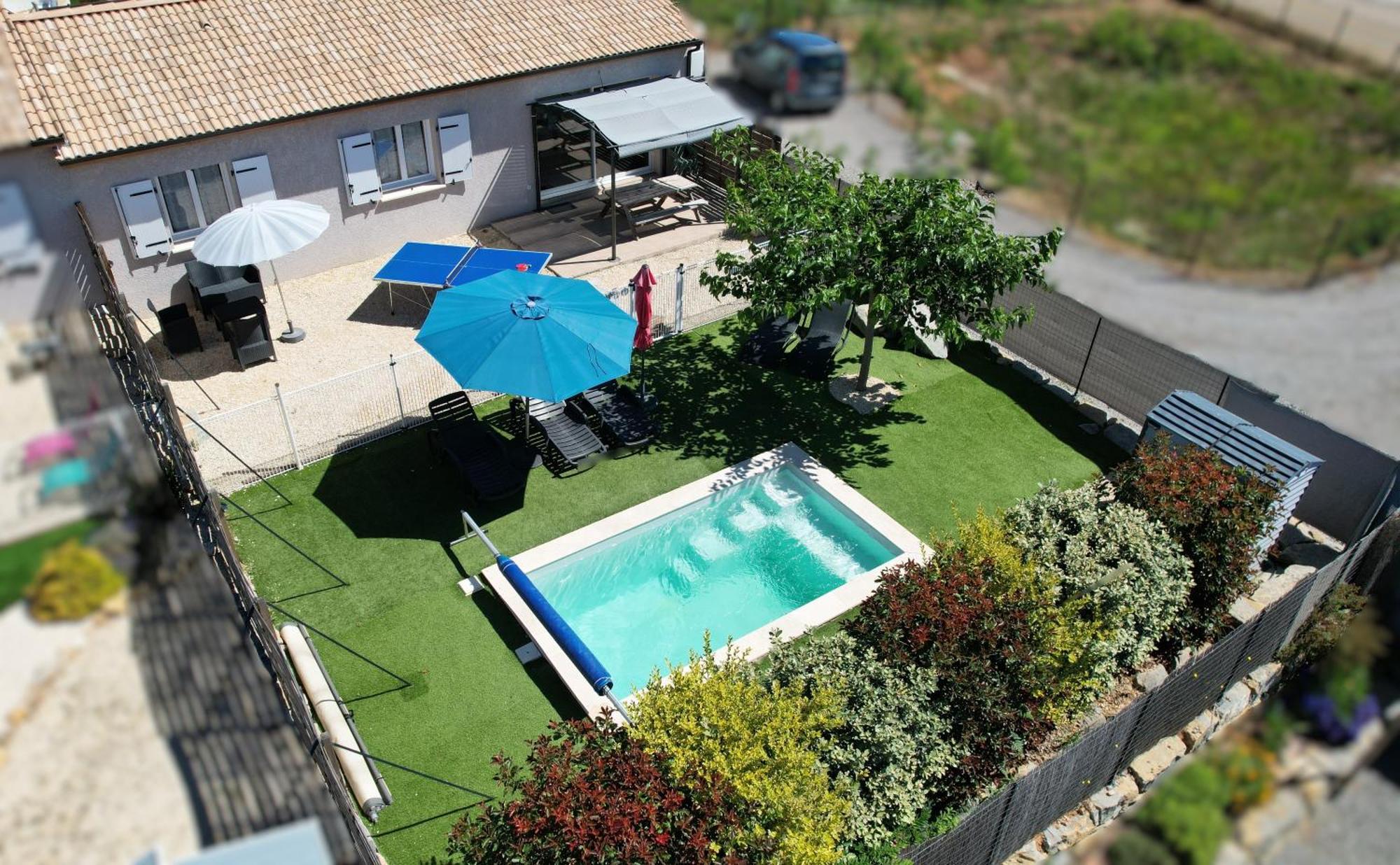 En Ardeche, Gite L'Odyssee Climatise Avec Sa Piscine Privee Et Chauffee Joyeuse Extérieur photo