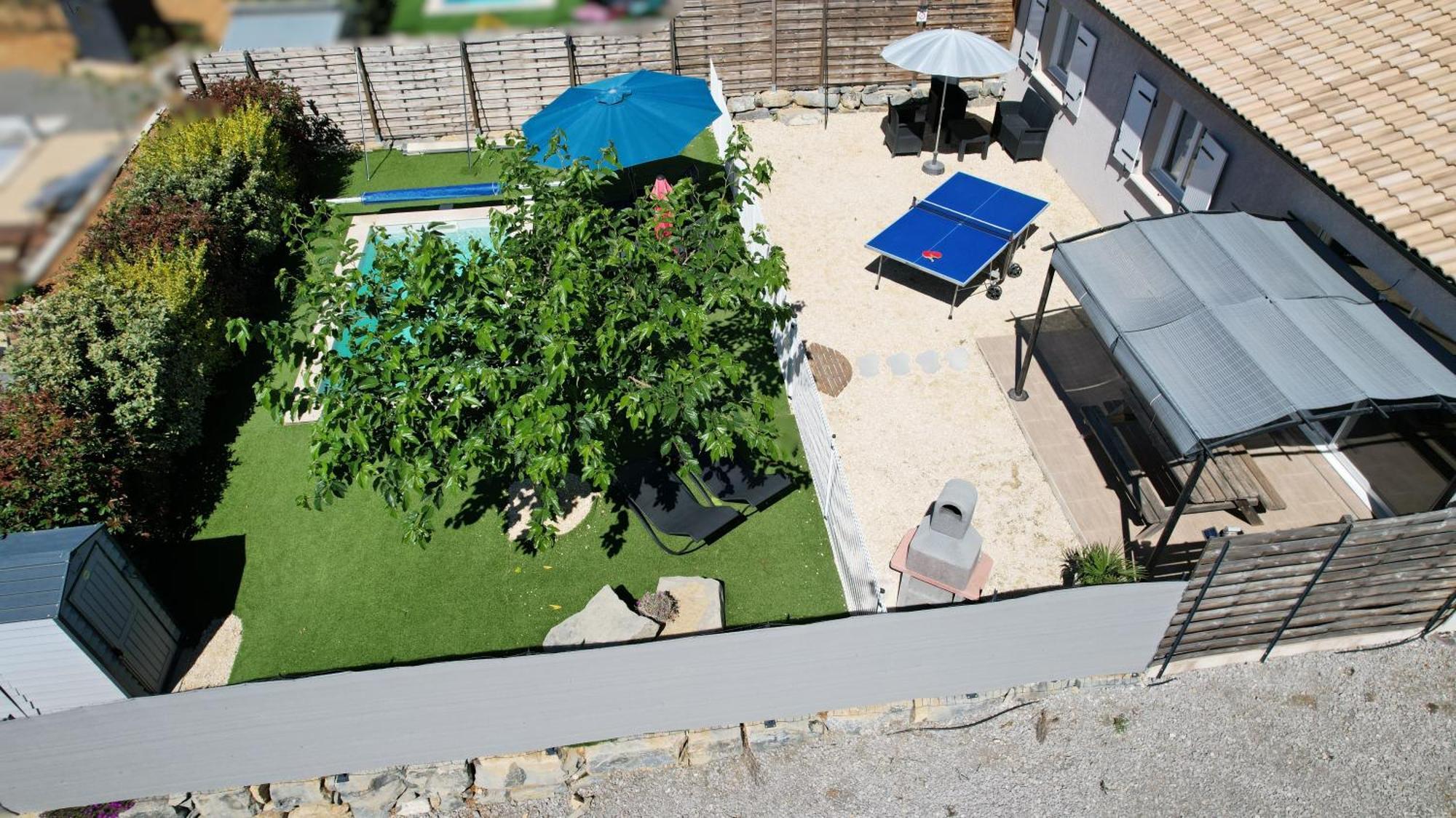 En Ardeche, Gite L'Odyssee Climatise Avec Sa Piscine Privee Et Chauffee Joyeuse Extérieur photo